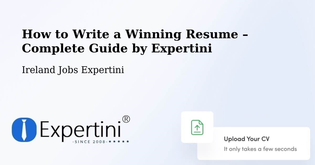Resume Writing Guide for Job Seekers – County Leitrim - County Leitrim, Ireland Jobs Expertini